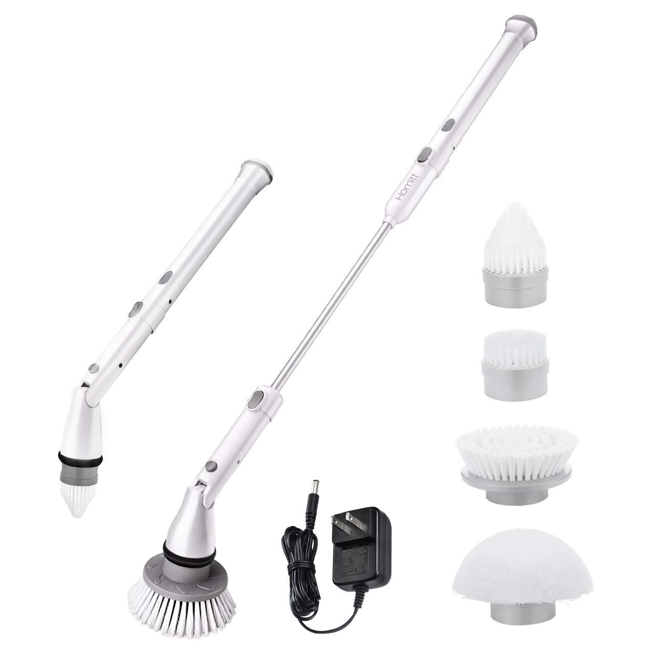 Homitt Electric Spin Scrubber 360 Cordless Bathroom Scrubber With