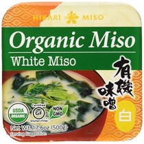 Hikari Organic Miso Paste, White, 17.6 oz 